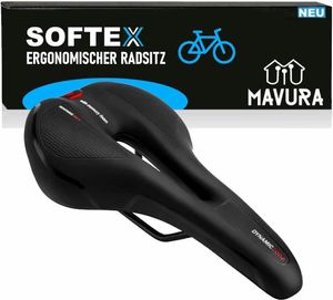 SOFTEX Fahrradsattel Fahrrad Sattel Fahrradsitz Gel Memory-Schaum Bequem Ergonomisch MTB