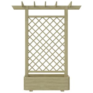 vidaXL Pergola mit Pflanzkasten 162x56x204 cm Holz