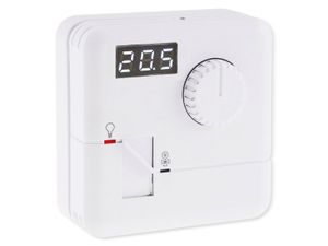 ChiliTec Thermostat Wandmontage Aufputz 110V-230V Temperatur Anzeige regelbar 5-30°C Digital Raumtemperaturregler für Heizung Fußbodenheizung