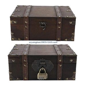 P82C Aufbewahrungsbox aus Holz, dekorative Schmuckschatullen mit Schloss, Aufbewahrungsbox aus Holz