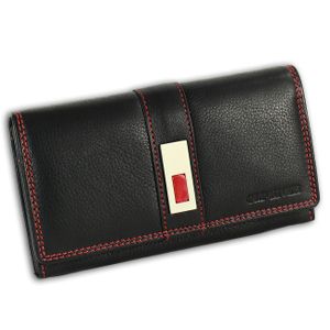Old River Kožená dámska peňaženka Black 16x2x10cm OPD707S
