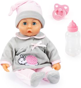 Bayer Design 93824BC Babypuppe First Words mit Schlafaugen, 24 Babylaute, 38 cm