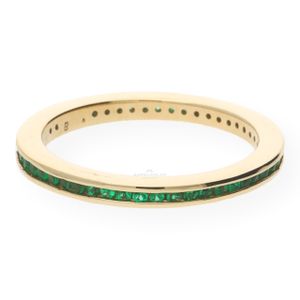 JuwelmaLux Ring Gelbgold 585er 14 Karat mit Smaragden JL30-07-0032
