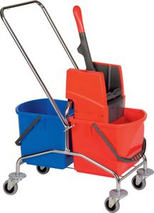Čistiaci vozík vedro 2 x 17 l a lis STA VERMOP