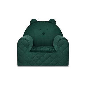 Lehká dětská židle Medvídek od GUGUPLANET - pohodlná, omyvatelná, z pěny, ideální pro děti, barva: Zelená, vhodné pro děti od 9 měsíců