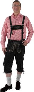 Kniebundhose im Trachtenstil mit Träger Kniebundhose im Trachtenstil mit Träger