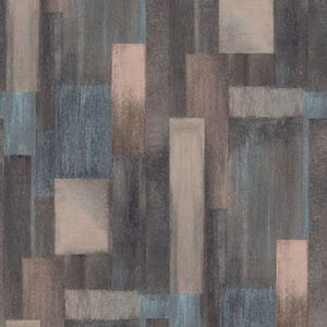 DUTCH WALLCOVERINGS Tapete Wood Blau und Braun