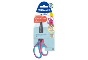 Pelikan griffix Schulschere rund  Rechtshänder LovelyPink Blister