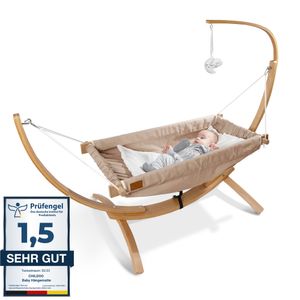 CHILDOO Detská hojdacia sieť [QuickFix Loop] Detská kolíska Cradle s rámom Detská hojdačka - veľmi dobrá