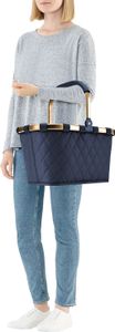 reisenthel carrybag, Einkaufskorb, Picknickkorb, Tragetasche, Frame Rhombus Midnight Gold, 22 L, BK4111 reisenthel carrybag, Einkaufskorb, Picknickkorb, Tragetasche, Frame Rhombus Midnight Gold, 22 L, BK4111