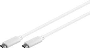 Kabel Microconnect USB3.1CC1W 1m USB C Biały kabel USB (USB3.1CC1W)