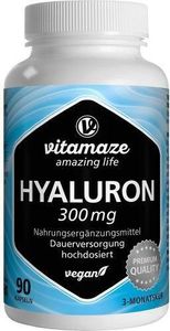 Kwas hialuronowy 300 mg w wysokiej dawce w wegańskich kapsułkach 90 kapsułek