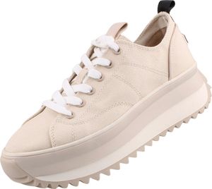 Tamaris płócienny damski sneaker beżowy