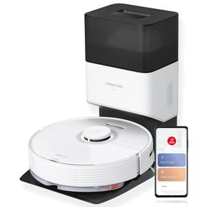 Roborock Q7 Max+ Saugroboter mit Absaugstation(2.5L) 4200Pa Lidar-Navigations Staubsauger Roboter, Kartierung mehrerer Etagen mit No-Go-Zonen Saugroboter, Alexa/APP (S5 max Aktualisierung), Weiß