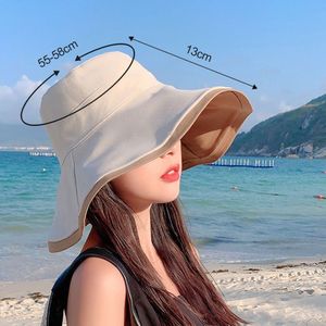 Fischerhut Eimerhut Einfarbig Sonnenblende Bucket Hat mit UV Schutz Sonnen Outdoor Sporthut Anglerhut,(Beige)