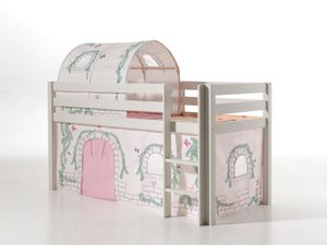 Hracia posteľ Pino s textilnou súpravou závesov a tunelom "Birdy