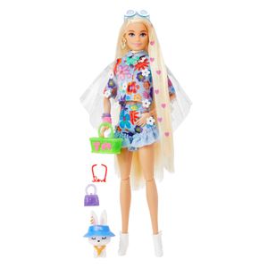 Barbie Extra Puppe Flower Power, Anziehpuppe, Modepuppe