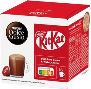 Nescafe Dolce Gusto KitKat Kapseln mit Kakao und Waffelgeschmack 256g Nescafe Dolce Gusto KitKat Kapseln mit Kakao und Waffelgeschmack 256g