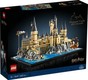 LEGO 76419 Harry Potter Schloss Hogwarts mit Schlossgelände, großes Set für Erwachsene, einschließlich berühmter Orte: Astronomieturm, Große Halle, Kammer des Schreckens, etc., Modellbausatz für Fans