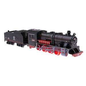 Kind Fahrzeug Spielzeug Dampflokomotive Zug Modell retro Kohlewagen Zug Modell