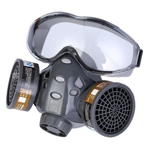 Lackiermaske Fullmaske Gasmaske für Aktivkohle-Atemschutzmaske mit Staubmaske 