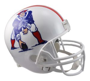 NFL New England Patriots Mini Helm Throwback 1982-89 Riddell Footballhelm