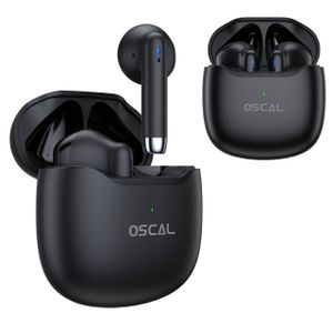 OSCAL In Ear Kopfhörer Bluetooth 5.3 HiBuds 5, Kabellose kopfhörer für Apple iPhone & Android, IPX4 Wasserdicht, Ergonomisches Design, Schwarz