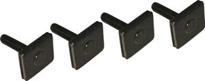 4 matice s T-drážkou M6x25mm Adaptér T-drážky střešního nosiče Matice s T-drážkou 20x20x4mm
