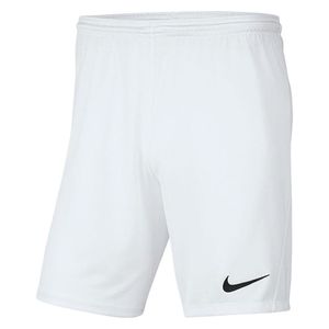 Nike Dri-FIT Park 3 Men's Knit Soccer Shorts WHITE/BLACK L