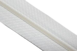 dalipo  - Reißverschluss Meterware 5mm Spirale, inkl. 2 Zipper je Meter, weiß
