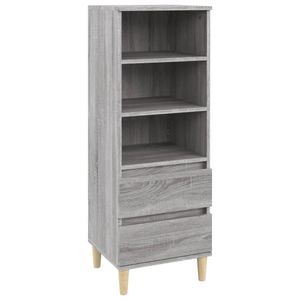 vidaXL Highboard Grey Sonoma 40x36x110 cm odvodený výrobok z dreva