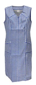 Schuerzenfabrik Reißverschlusskittel RV Kittel Hauskleid Schürze , Farbe:blau, Größe:38