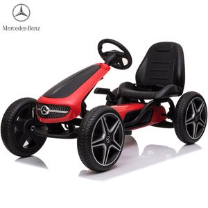 Mercedes Gokart mit Gummireifen - Rot