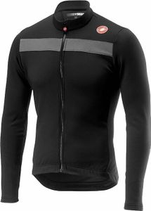 Castelli Puro 3 Jersey Full Zip Light Black/Silver Reflex L