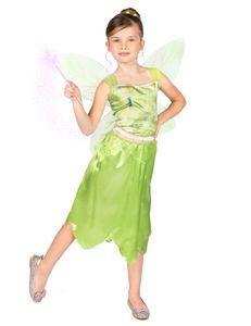 Tinkerbell Basic Kostüm Disney für Mädchen Grün