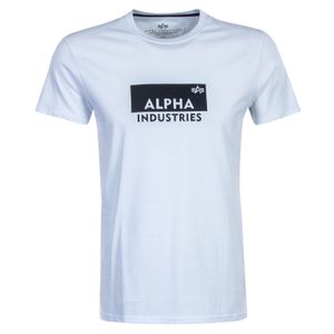 Herren T-Shirt Box Logo T White Black