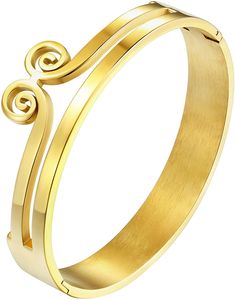 Karisma Edelstahl Damen Armspange Armband Kleopatra - BMU204 - Gold
