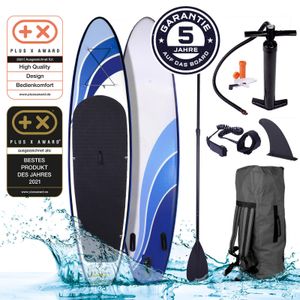 BRAST SUP Board Speed Aufblasbares Stand up Paddle Set 300cm incl. Zubehör Fußschlaufe Paddel Pumpe Rucksack