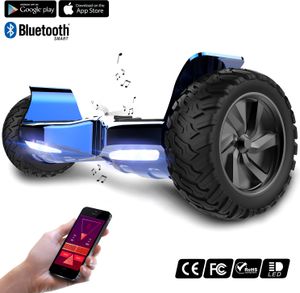 Markboard Challenger Basic 8,5" Hoverboard SUV mit Offroad-Reifen Bluetooth Schwarz ,Elektro Scooter Self Balance Scooter E-Skateboard Elektroroller chrome blau