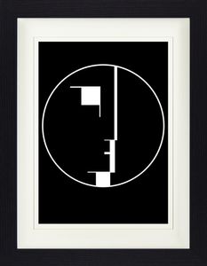 Oskar Schlemmer Gerahmtes Bild Mit Edlem Passepartout | Wand-Bilder | Im Bilderrahmen - Staatliches Bauhaus, Logo, 1922 (40 x 30 cm)
