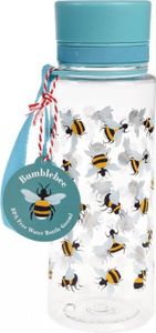 Rex London Kinderwasserflasche groß Kunststoff 600 ml Bumblebee, für Schule, Kindergarten, für Kinder, für einen Spaziergang