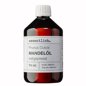 Mandelöl kaltgepresst (500ml)- pures Öl OHNE Zusatzstoffe von wesentlich.
