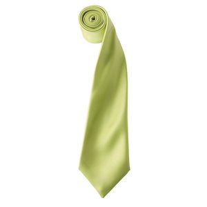 Premier Herren Satin-Krawatte, unifarben RW1152 (Einheitsgröße) (Limette)