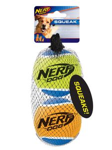 NERF Dog Tennisbälle 2er m. Quietscher Gr. L