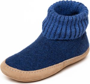 Gottstein Hüttenschuh Dakota aus Schurwolle Ink Blue Mele ,45