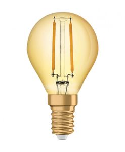Osram LED Filament P45 Tropfen Vintage 1906 2,5W = 22W E14 Gold extra warmweiß 2400K