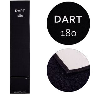 Dart Teppich Schwarz Weiß Target Oche Matte Steeldart Dartpfeile Dartboard Zubehör Dartteppich Darts Abwurflinie Schutz Gummi Boden Dartscheibe 290 x 60 cm Kingpower