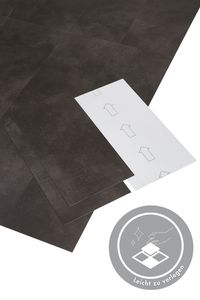 Vinylfliesen selbstklebend - Vinylboden Fliesen Anthrazit - Marmor- und Steinoptik - Stärke 1,5 mm - 30,48 x 60,96 cm - 24 Fliesen - 4,46 m²
