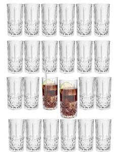 SET 24 x Longdrinkglas 375ml Glas Gläser-Set Cocktailgläser Spülmaschinenfest