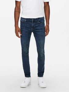 Herren ONLY & SONS Skinny Fit Jeans Basic Denim Hose ONSWARP Tapered -